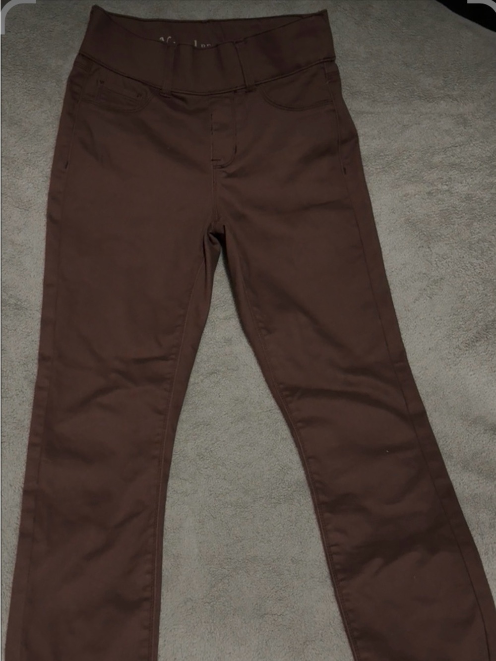 Natural Reflections Brown Boot-Cut Pants